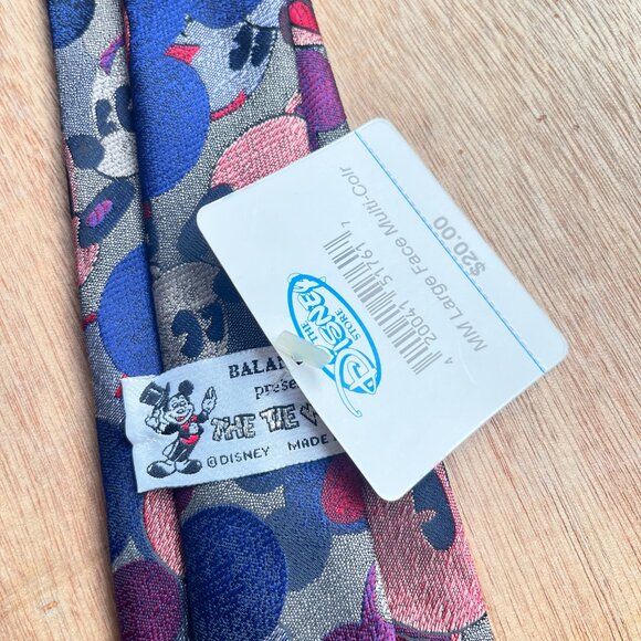 Vintage Mickey Mouse Necktie DEADSTOCK Balancine The Tie Works - Picture 5 of 6